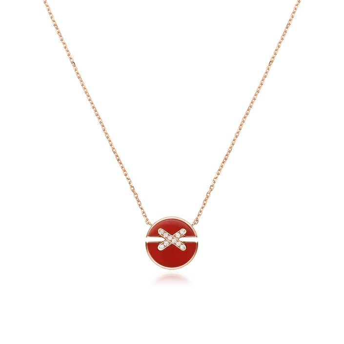 [LunaMar]JEUX DE ROSE GOLD DIAMOND NECKLACE