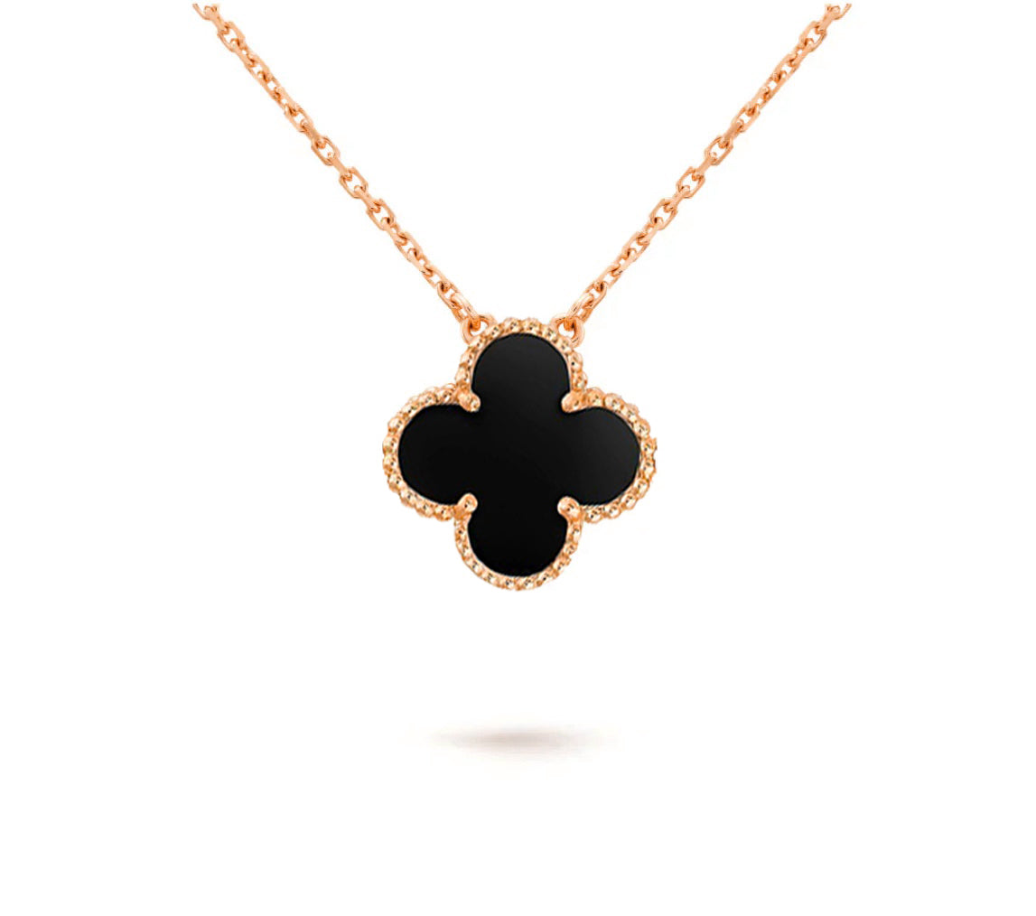 [LunaMar]15MM CLOVER FLOWER PENDANT NECKLACE COLLECTION