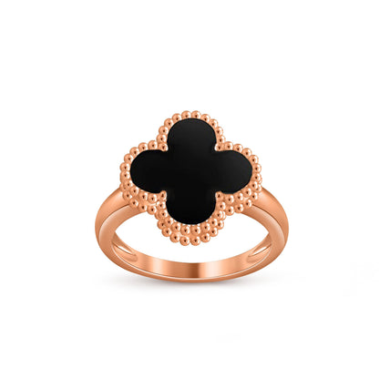 [LunaMar]LUCKY CLOVER VINTAGE ROSE GOLD RING COLLECTION