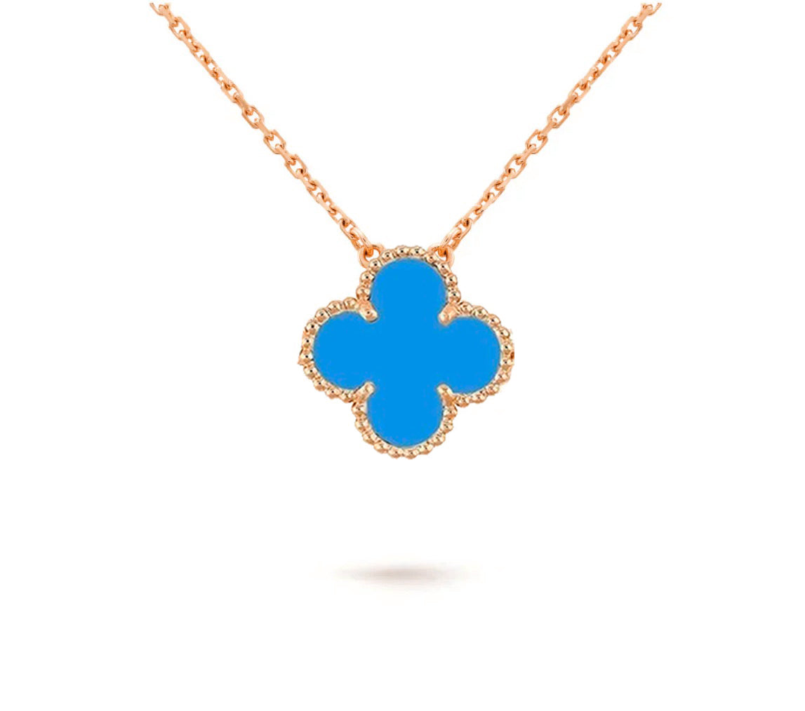 [LunaMar]15MM CLOVER FLOWER PENDANT NECKLACE COLLECTION