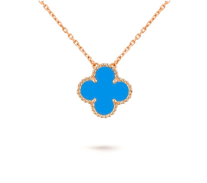 [LunaMar]15MM CLOVER FLOWER PENDANT NECKLACE COLLECTION