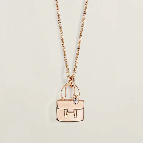 [LunaMar]AMULETTE PEDANT ROSE GOLD NECKLACE