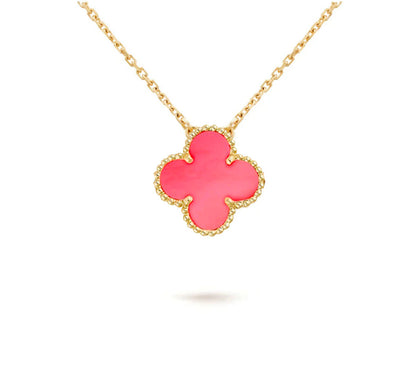 [LunaMar]15MM CLOVER FLOWER PENDANT NECKLACE COLLECTION