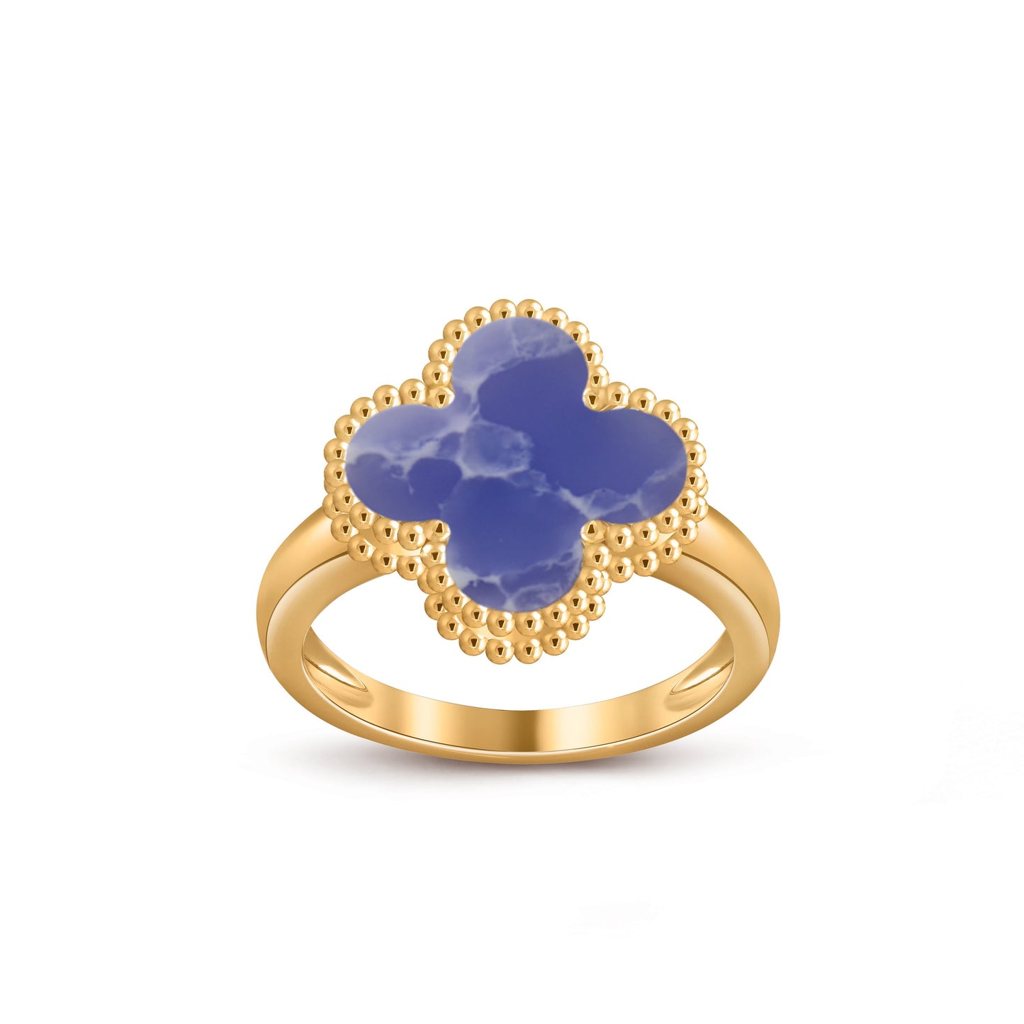 [LunaMar]LUCKY CLOVER VINTAGE GOLD RING COLLECTION