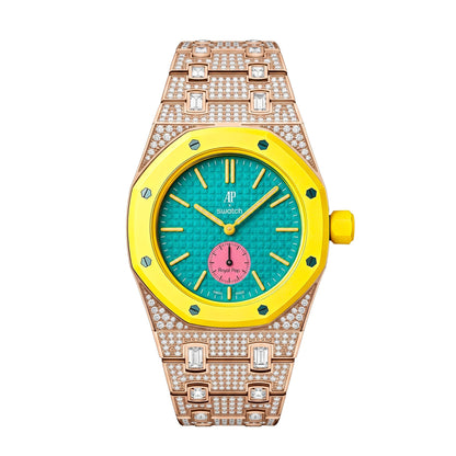 [LunaMar]Royal Oak Pop Exclusive Bioceramic Case & Bioceramic Strap Full Diamond