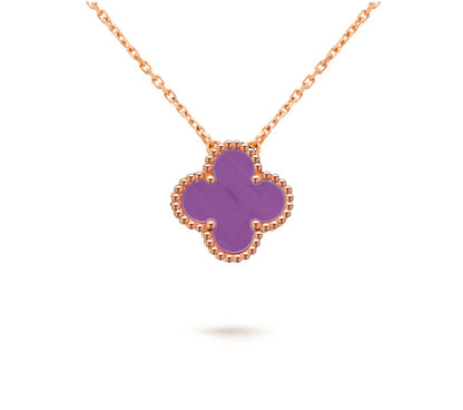 [LunaMar]15MM CLOVER FLOWER PENDANT NECKLACE COLLECTION