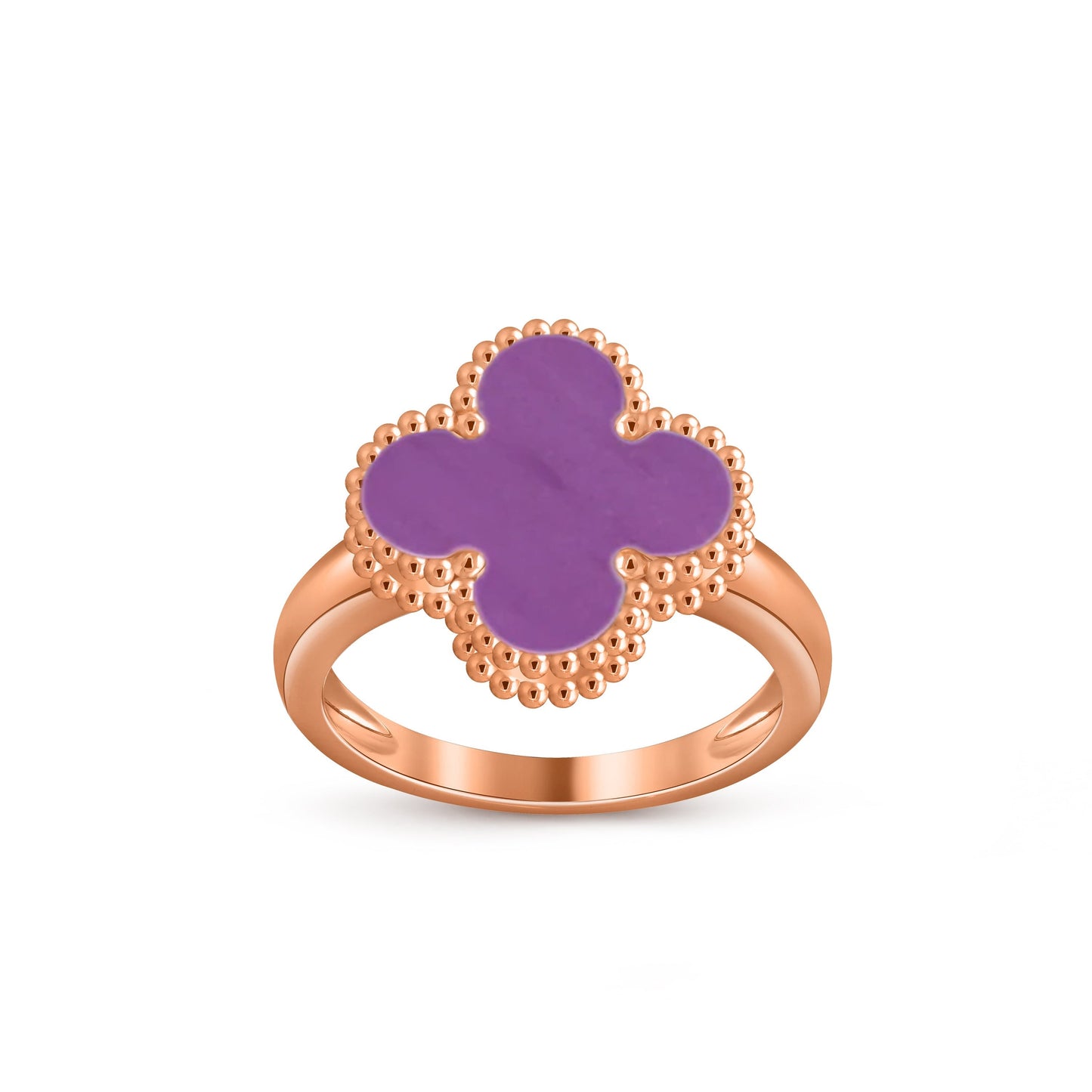 [LunaMar]LUCKY CLOVER VINTAGE ROSE GOLD RING COLLECTION