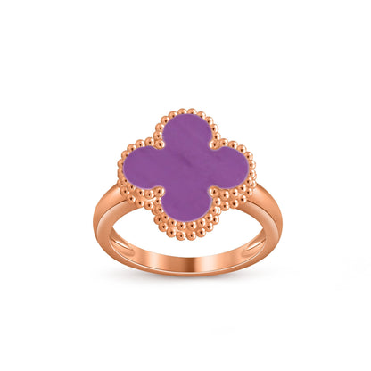 [LunaMar]LUCKY CLOVER VINTAGE ROSE GOLD RING COLLECTION