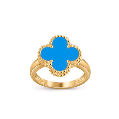 [LunaMar]LUCKY CLOVER VINTAGE GOLD RING COLLECTION