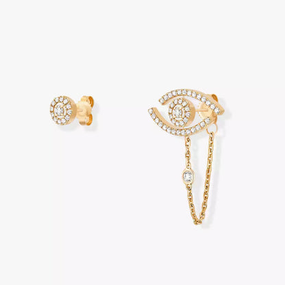 [LunaMar]LUCKY EYE DIAMOND EARRINGS