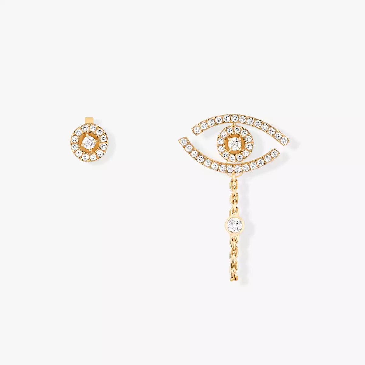 [LunaMar]LUCKY EYE DIAMOND EARRINGS