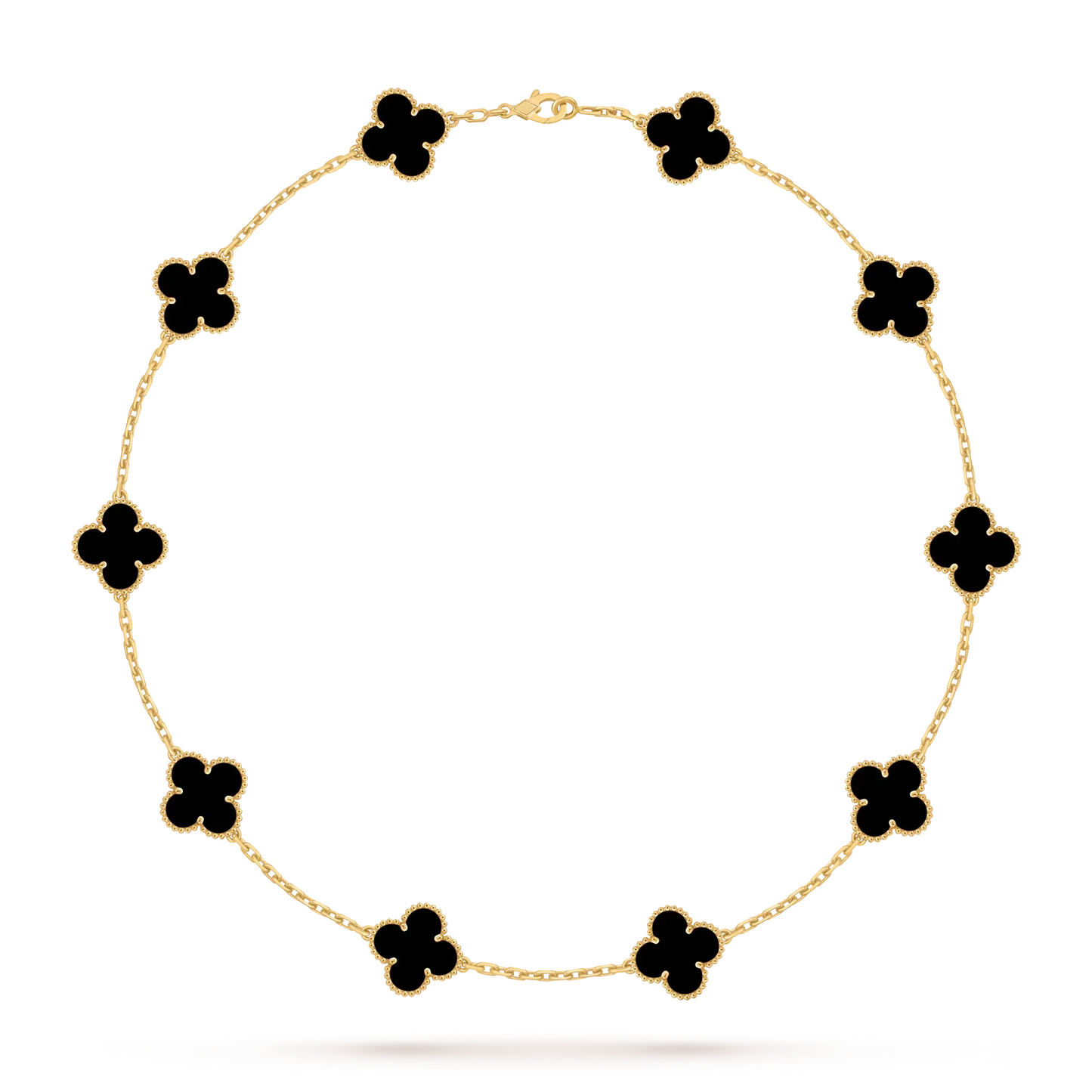 [LunaMar]CLASSIC LUCKY 10-MOTIF CLOVER NECKLACE GOLD COLLECTION