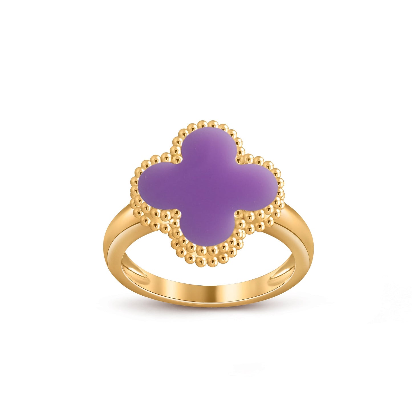 [LunaMar]LUCKY CLOVER VINTAGE GOLD RING COLLECTION