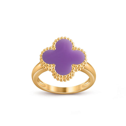 [LunaMar]LUCKY CLOVER VINTAGE GOLD RING COLLECTION