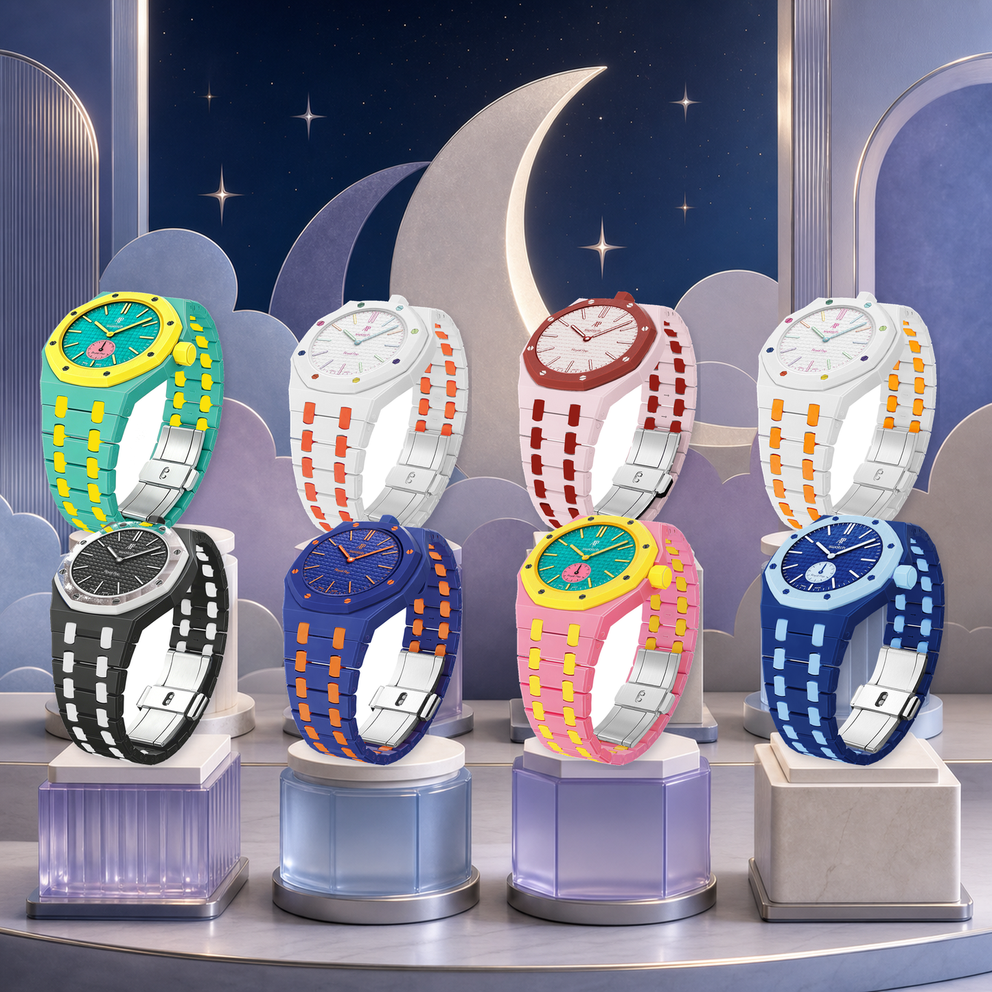 [LunaMar]Royal Oak Pop Exclusive Bioceramic Case & Bioceramic Strap Mix Color