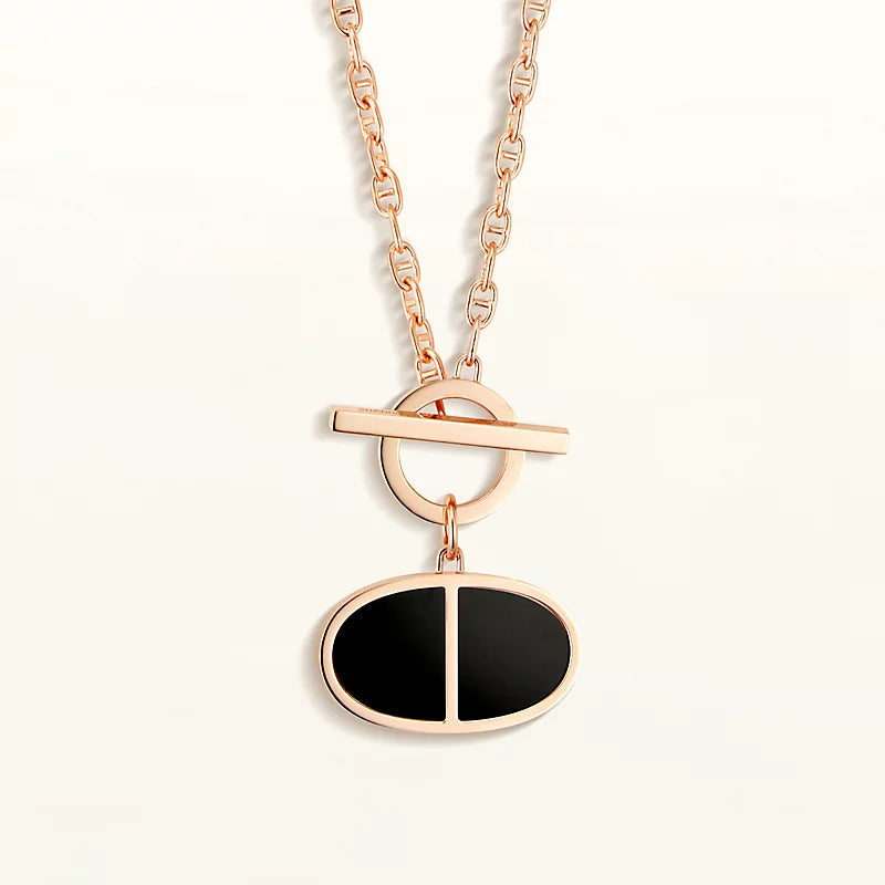 [LunaMar]CHAINE VERSO BLACK CERAMIC NECKLACE