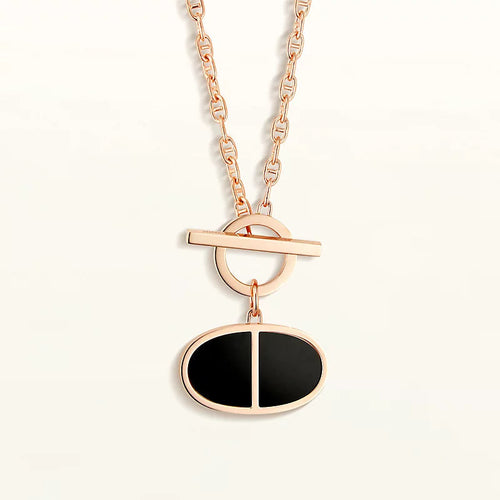 [LunaMar]CHAINE VERSO BLACK CERAMIC NECKLACE