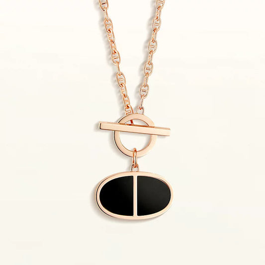 [LunaMar]CHAINE VERSO BLACK CERAMIC NECKLACE