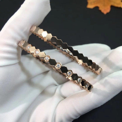 [LunaMar]BEE LOVE ROSE GOLD DIAMOND BRACELET