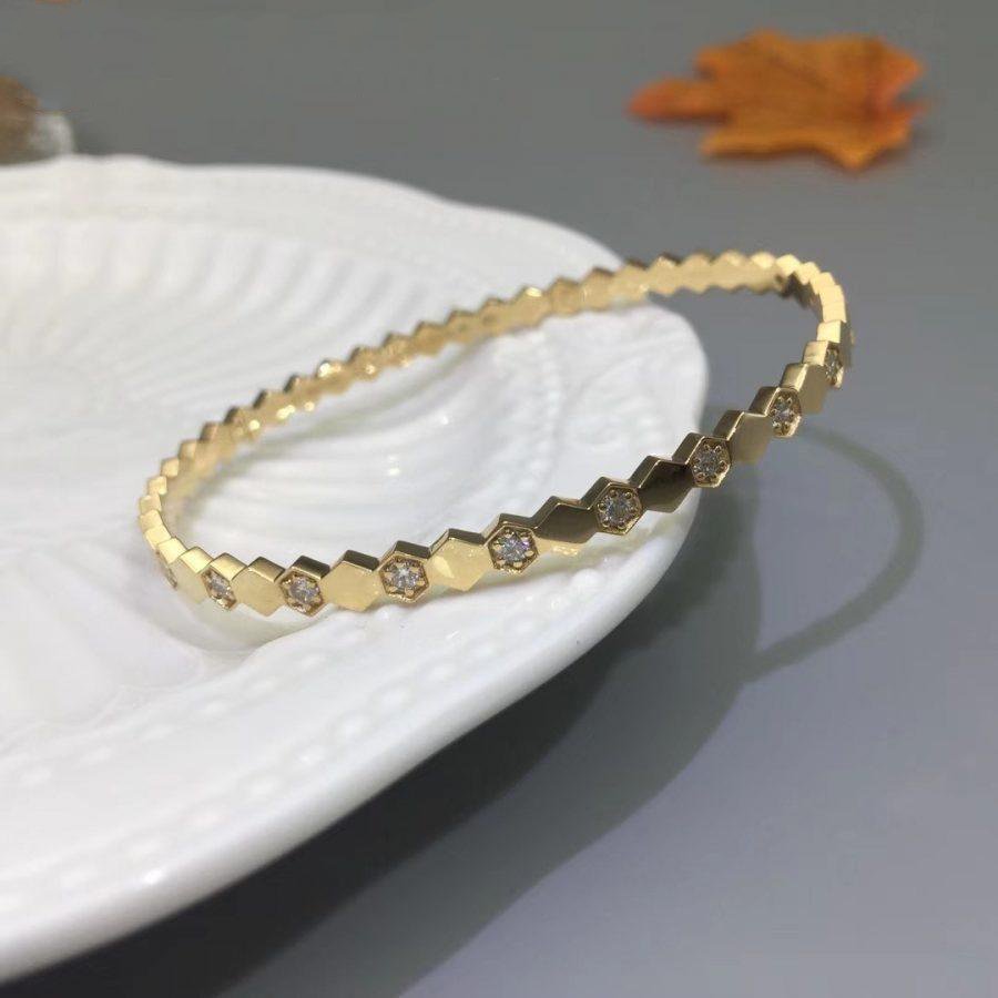 [LunaMar]BEE LOVE GOLD DIAMOND BRACELET