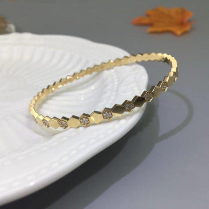 [LunaMar]BEE LOVE GOLD DIAMOND BRACELET