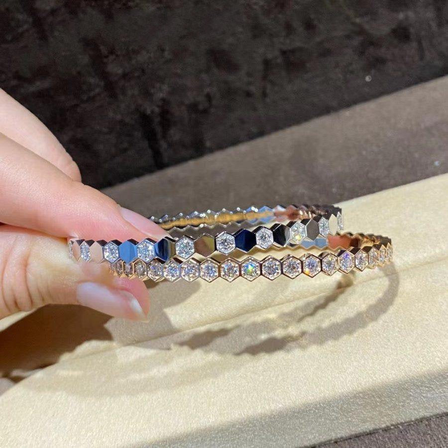 [LunaMar]BEE LOVE GOLD BRACELET FULL DIAMOND