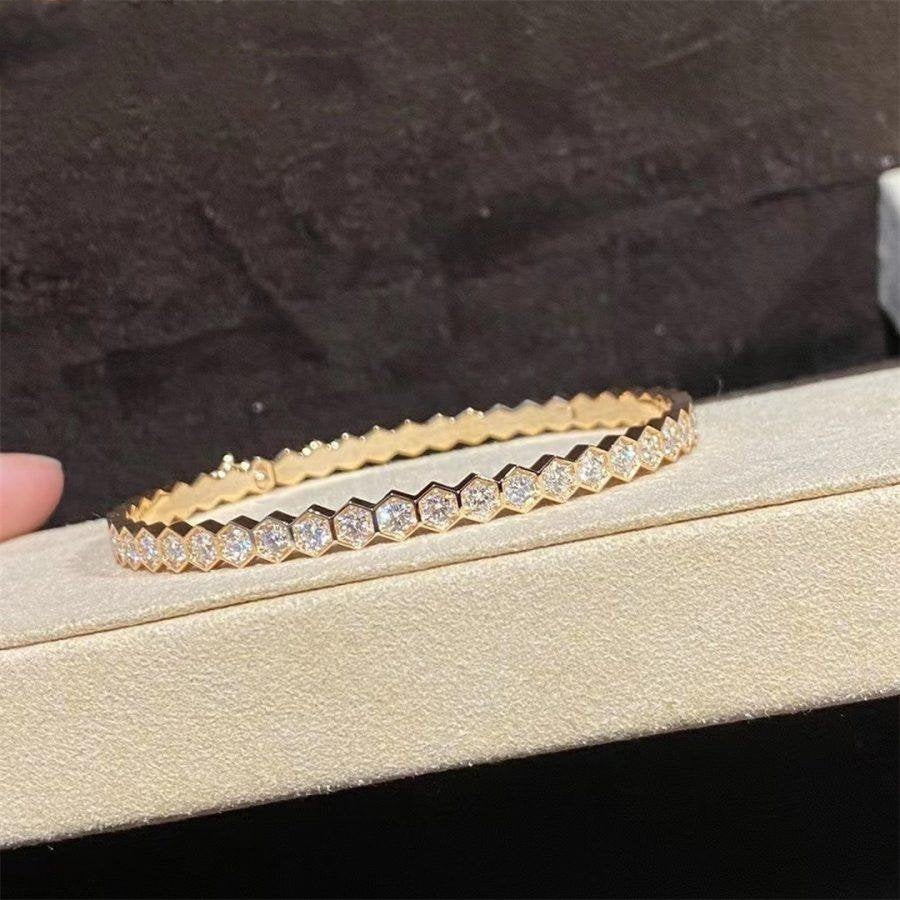 [LunaMar]BEE LOVE GOLD BRACELET FULL DIAMOND