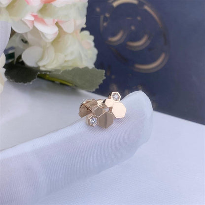 [LunaMar]BEE LOVE ROSE GOLD DIAMOND EARRINGS