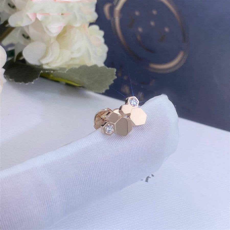 [LunaMar]BEE LOVE ROSE GOLD DIAMOND EARRINGS