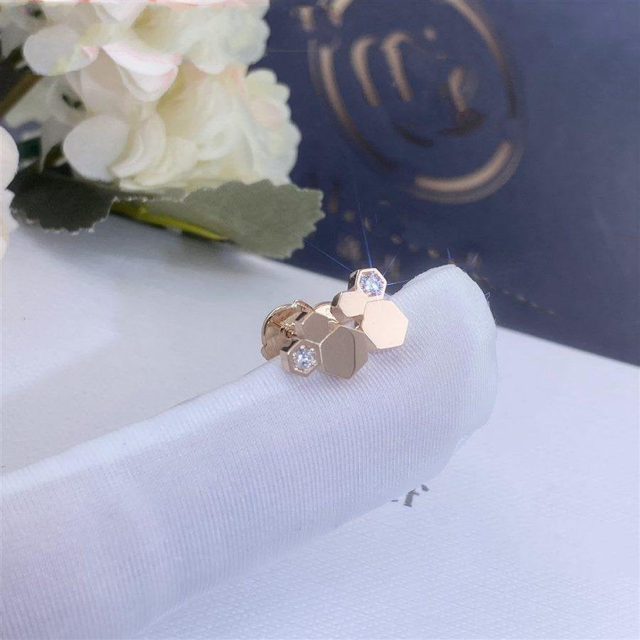 [LunaMar]BEE LOVE ROSE GOLD DIAMOND EARRINGS