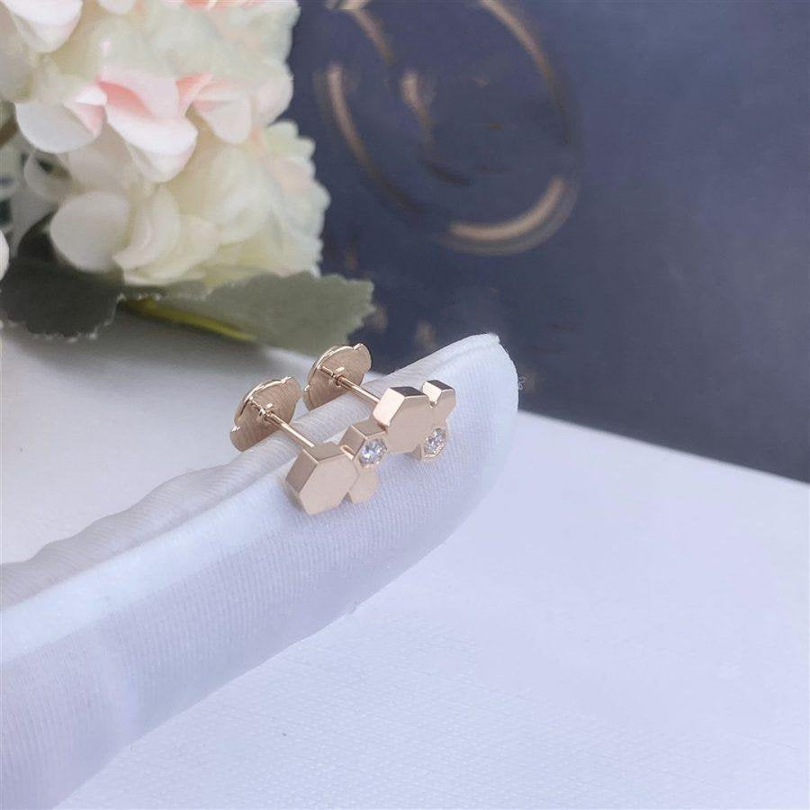 [LunaMar]BEE LOVE ROSE GOLD DIAMOND EARRINGS