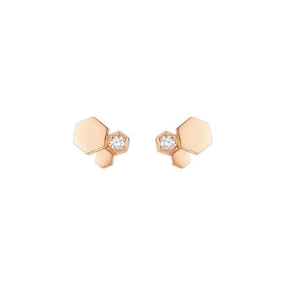 [LunaMar]BEE LOVE ROSE GOLD DIAMOND EARRINGS