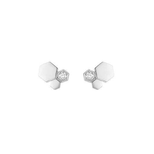 [LunaMar]BEE LOVE SILVER DIAMOND EARRINGS