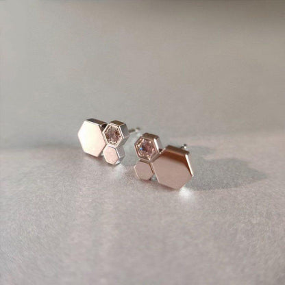 [LunaMar]BEE LOVE SILVER DIAMOND EARRINGS