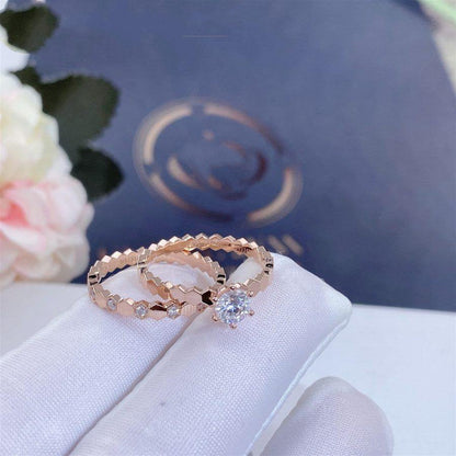 [LunaMar]BEE LOVE RING ROSE GOLD 1 DIAMOND