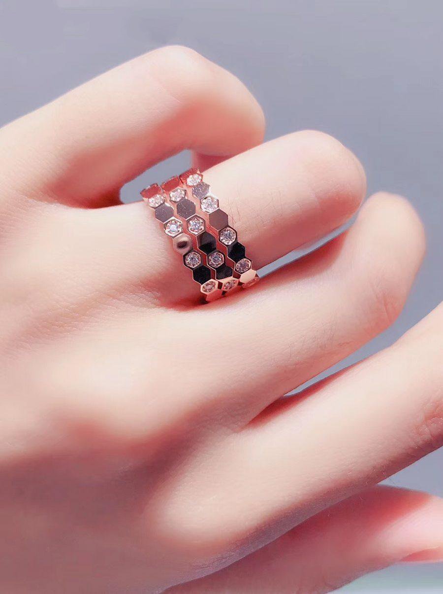 [LunaMar]BEE LOVE RING ROSE GOLD DIAMOND
