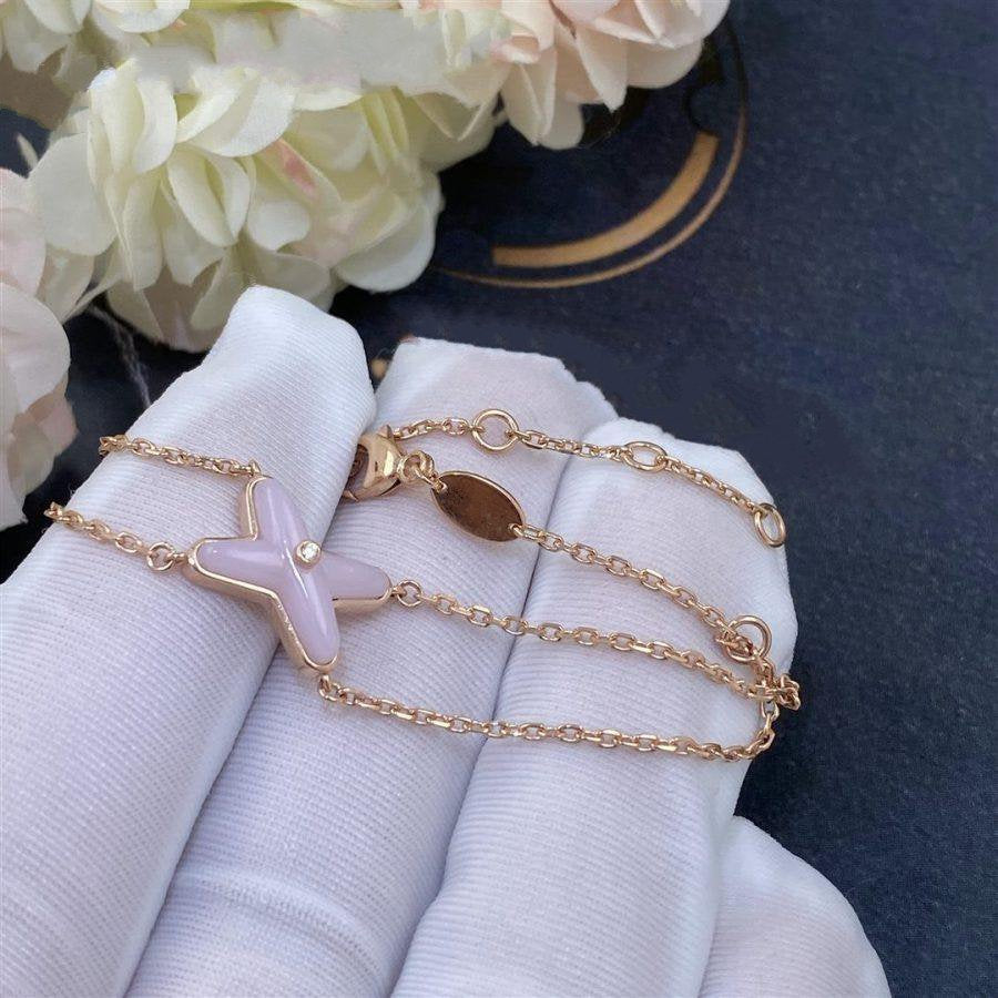 [LunaMar]JEUX BRACELET PINK MOP ROSE GOLD 1 DIAMOND