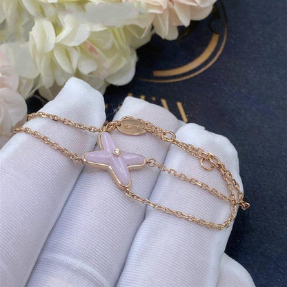 [LunaMar]JEUX BRACELET PINK MOP ROSE GOLD 1 DIAMOND