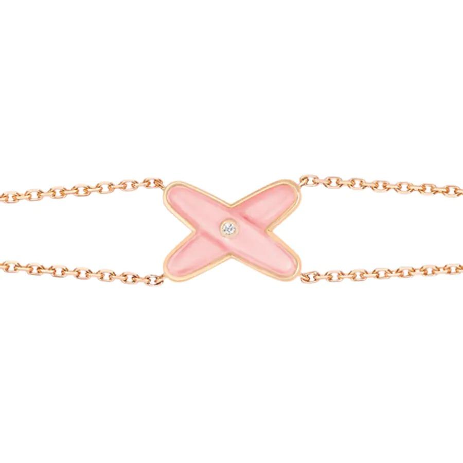 [LunaMar]JEUX BRACELET PINK MOP ROSE GOLD 1 DIAMOND