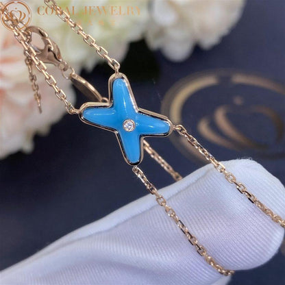 [LunaMar]JEUX BRACELET TURQUOISE ROSE GOLD 1 DIAMOND