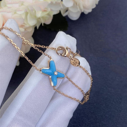 [LunaMar]JEUX BRACELET TURQUOISE ROSE GOLD 1 DIAMOND