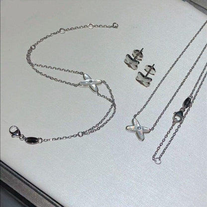 [LunaMar]JEUX BRACELET WHITE MOP SILVER 1 DIAMOND