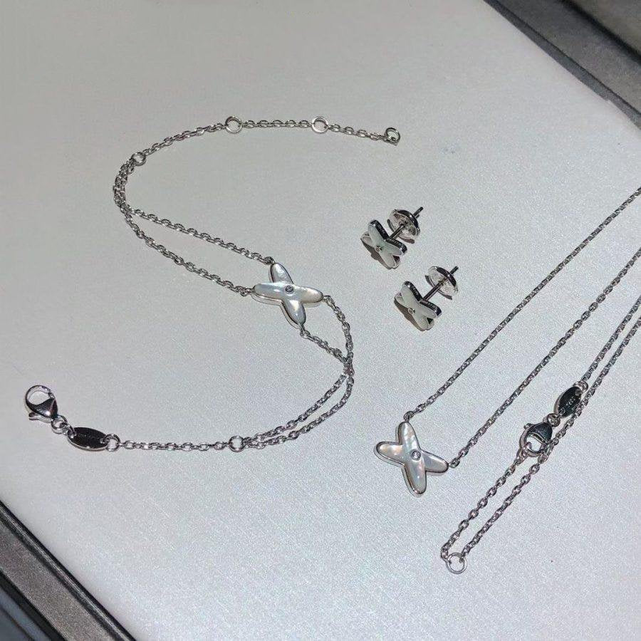 [LunaMar]JEUX BRACELET WHITE MOP SILVER 1 DIAMOND