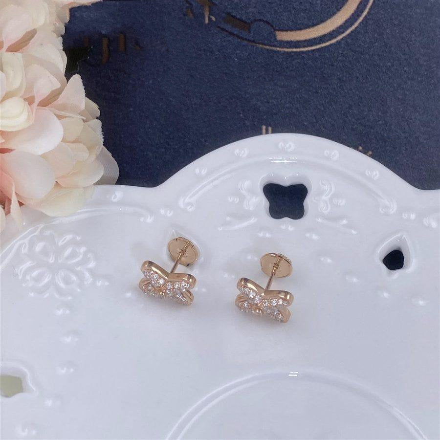 [LunaMar]JEUX DE ROSE GOLD DIAMOND EARRINGS