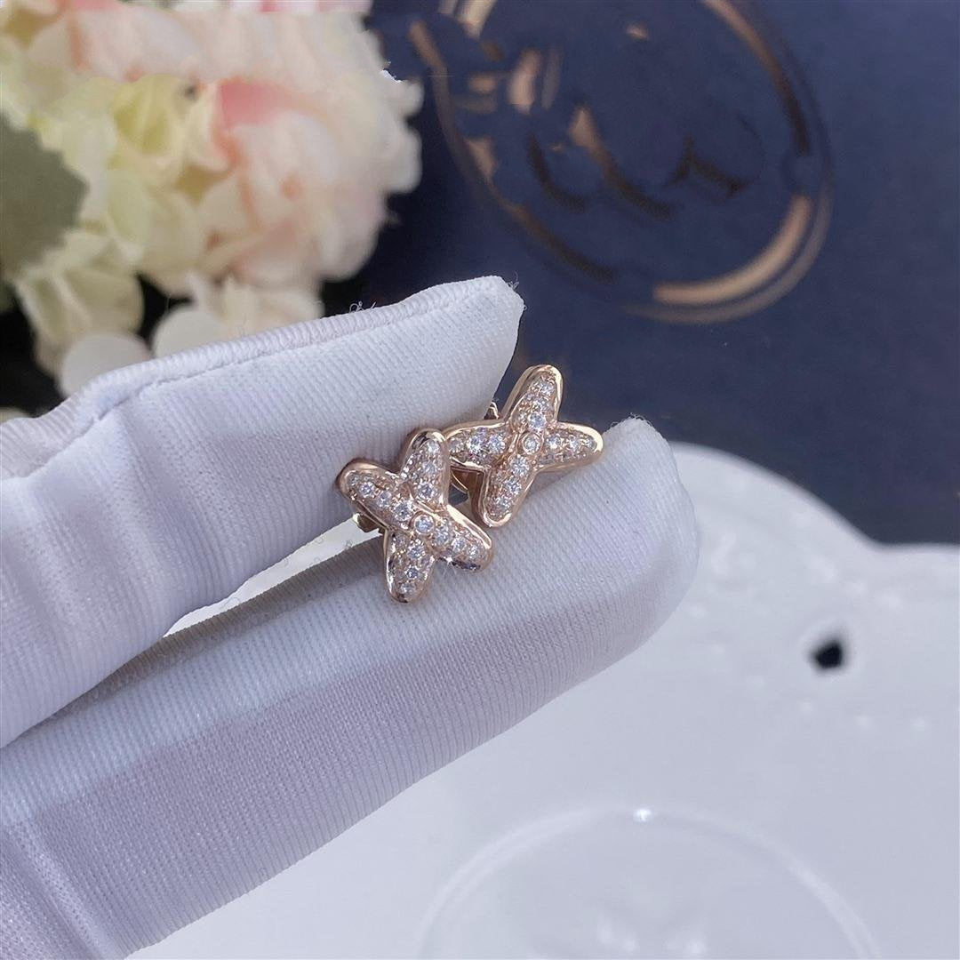 [LunaMar]JEUX DE ROSE GOLD DIAMOND EARRINGS