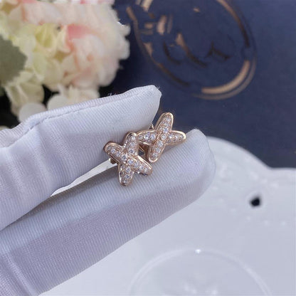 [LunaMar]JEUX DE ROSE GOLD DIAMOND EARRINGS