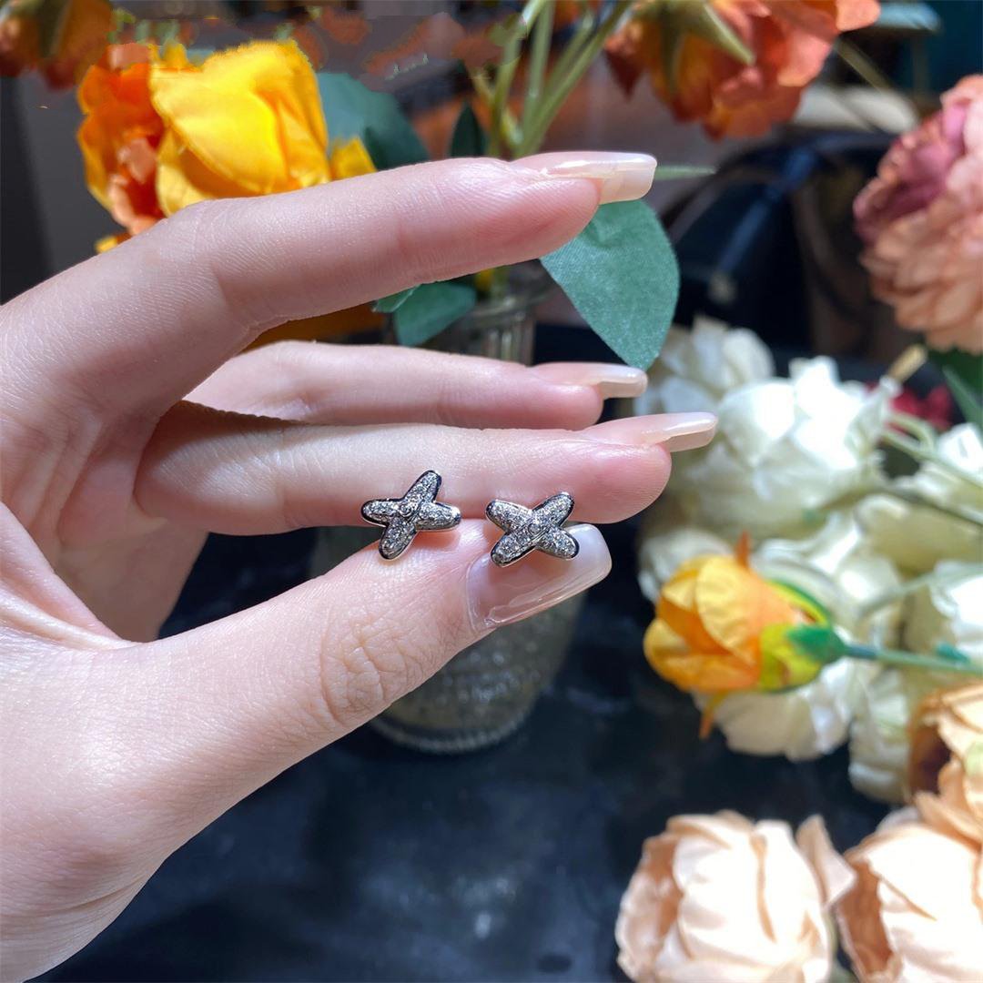 [LunaMar]JEUX DE SILVER DIAMOND EARRINGS