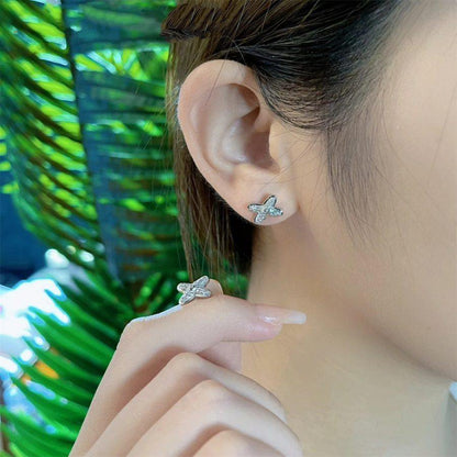[LunaMar]JEUX DE SILVER DIAMOND EARRINGS