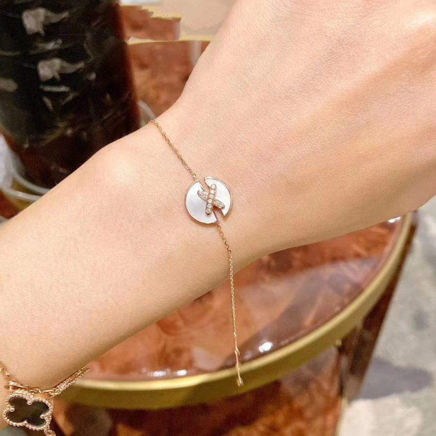 [LunaMar]JEUX DE BRACELET MOP ROSE GOLD DIAMONDS