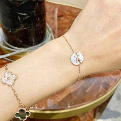[LunaMar]JEUX DE BRACELET MOP ROSE GOLD DIAMONDS
